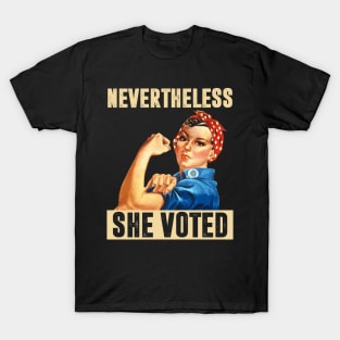 Nevertheless She Voted Feminist 2020 Men Women T-Shirt